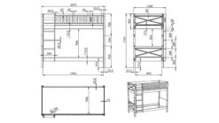 Stapelbed Scott -Karlsson Winkel Stapelbed Scott 175 cm hoog wit 4