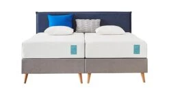 TEMPUR® Boxspring ONE™ Stitch Vlak -Karlsson Winkel TEMPUR boxspring ONE Stitch vlak blue stone grey 1