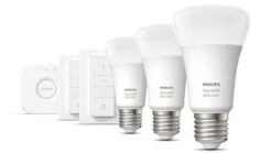 Verlichting Philips Hue White And Color Ambiance Starterkit E27 (3 Lampen, 2 Dimmers + Bridge) 13 Verlichting Philips Hue White And Color Ambiance Starterkit E27 (3 Lampen, 2 Dimmers + Bridge) -Karlsson Winkel Verlichting Philips Hue White and Color Ambiance Starterkit E27 3 lampen 2 dimmers bridge 2